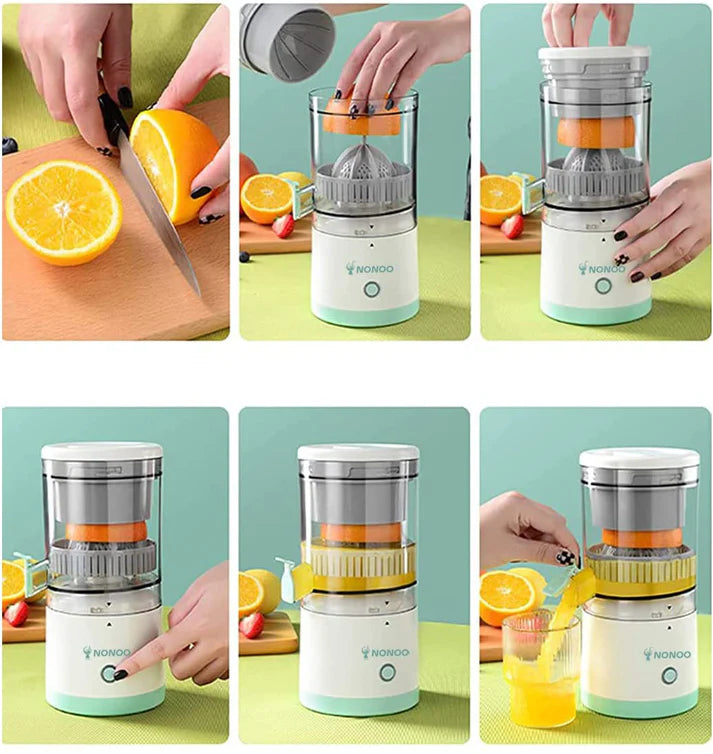 Exprimidor de Frutas Eléctrico Recargable – Jugo Fresco y Saludable